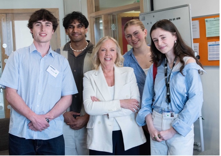 Deborah Meadon and our graduating CFIE students after a tour of the centre